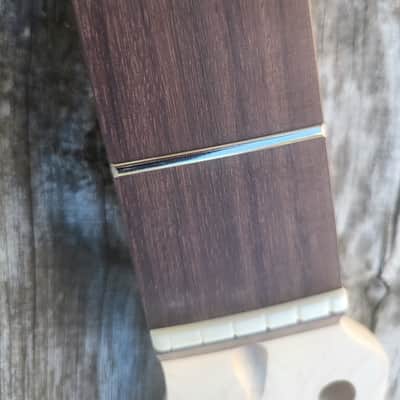21 fret classic ST Guitar Neck Replacement, Steel Frets, bone nut image 3