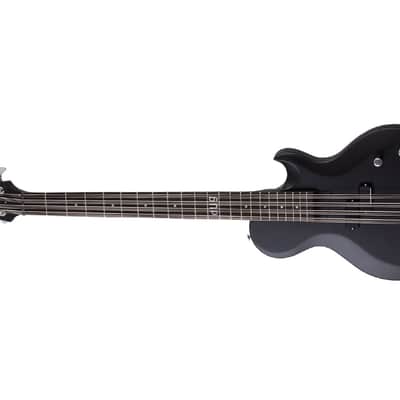 Schecter dUg Pinnick DP-12 Left Hand Solid Body Bass Guitar Ebony/Satin Black - 460 - Used image 2