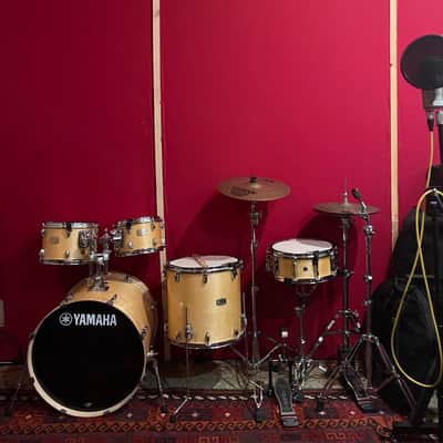Yamaha Stage Custom Birch 5-Piece Natural Wood w Throne & Snare case image 1