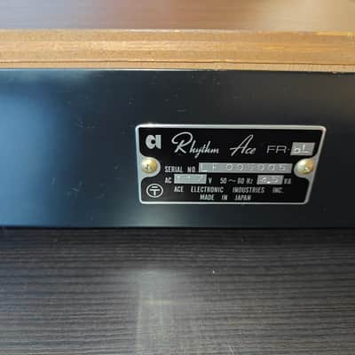 Ace Tone FR-8L Rhythm Ace 1960s - Black / Wood image 8