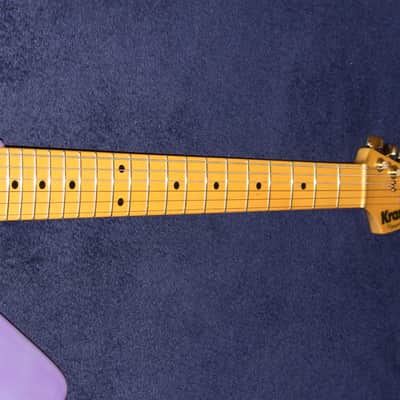 1981-1982 Kramer Voyager Strat Head Megla Purple with OHSC image 5