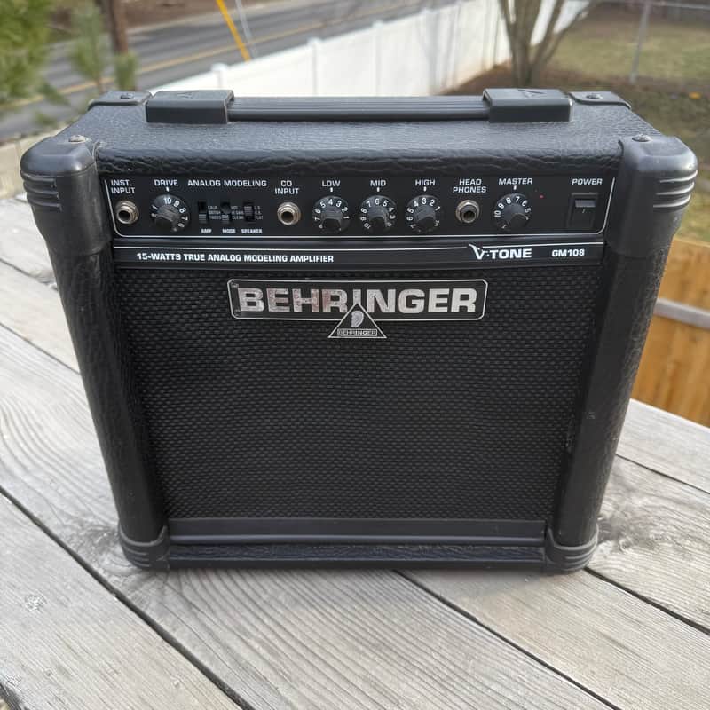 Behringer GM108 V-Tone 8" 15-Watt Guitar Combo 2000s - Black image 1