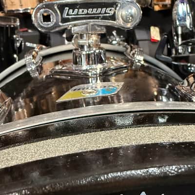 Vintage 1970's Ludwig 3-Ply Classic Maple with Re-Rings 3-Piece 13/16/22 Drum Kit Set in Black (Rm4) image 10