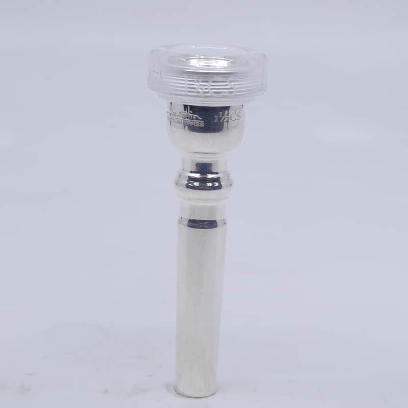 ACB 1.5CS Trumpet Mouthpiece with a Clear Acrylic Rim - Silver/Acrylic image 1
