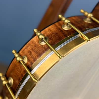 Custom Pisgah Tenor Laydie 19-Fret - 11" Curly Maple 4-String Electric Tone Ring Irish Tuning image 13