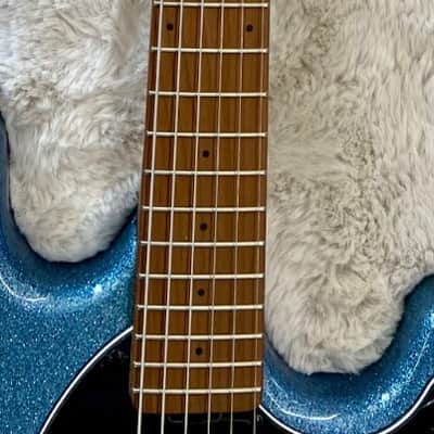 Sterling by Music Man 'Fluff' Signature Stingray Electric Guitar Amana Boat Blue image 4