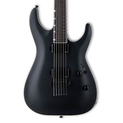 ESP LTD MH-1000 Baritone Electric Guitar - Black Satin - B-Stock image 1