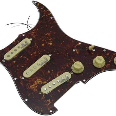 Vintage Tortoise Loaded Electric Guitar Pickguard Prewired Pickguard with Pickups for USA/Mexico Stratocaster image 1