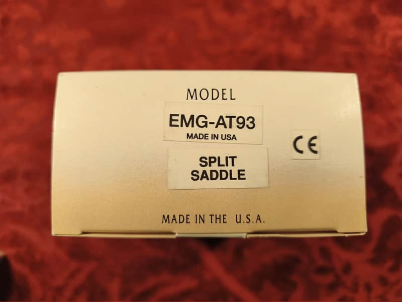 Immagine EMG-AT93 Acoustic Guitar Pickup – Split Saddle Design – NOS / MIB – Vintage 90s - 1