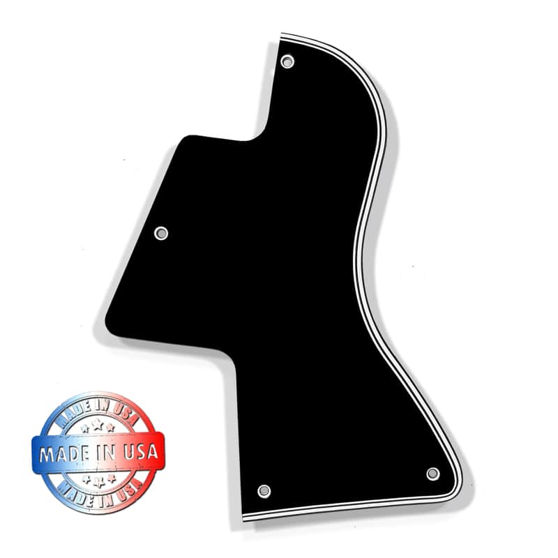 5 ply Black/White WIDE BEVEL Pickguard for Gibson Les Paul Special P90 image 1