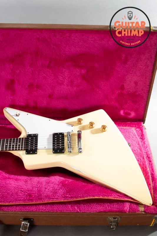 1990 Gibson Explorer '76 Reissue Alpine White – Ebony Board, 500T/496R, OHSC