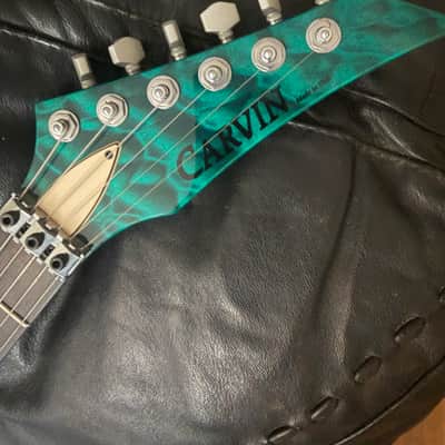 Carvin DC400C in Translucent Green Teal Quilt **Stunning!** image 19