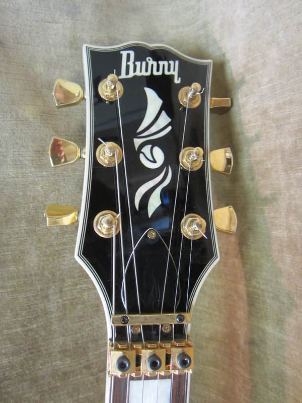 Burny Les Paul Custom RLC-85S Ivory w/ Sustainer Floyd Rose | Reverb