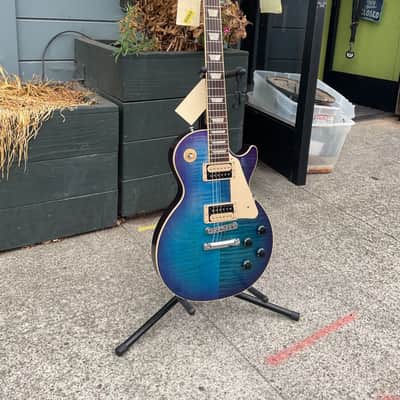 Gibson Les Paul Traditional Pro V - Blueberry Burst 2021 w/ OHSC image 1