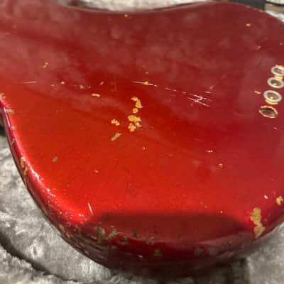1971 Fender Competition Mustang Bass Competition Red image 12
