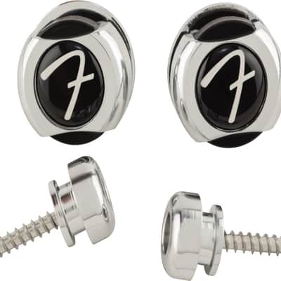 Genuine Fender Infinity F Logo Strat/Tele Guitar Strap Locks Straplocks - CHROME image 14