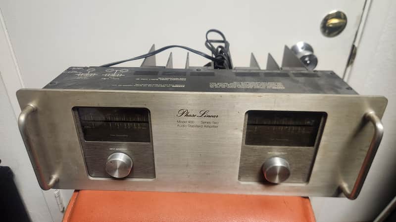 Phase Linear Model 400 Series Two II Audio Standard Power Amplifier Amp image 1