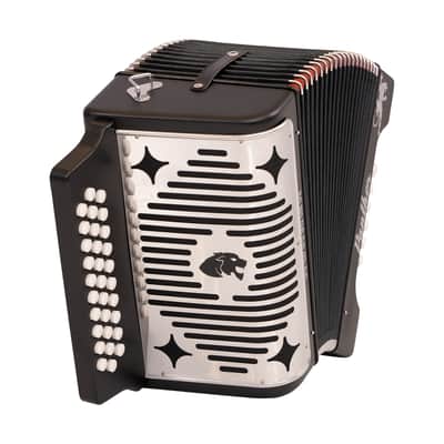 Hohner Panther Diatonic GCF Accordion - Black image 2