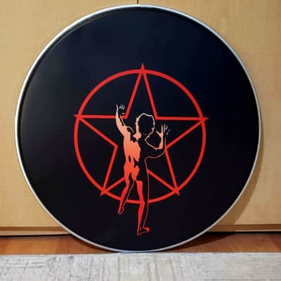 Neil Peart, R40, Farewell to Kings, Starman, 22" Bass Drum Head image 3