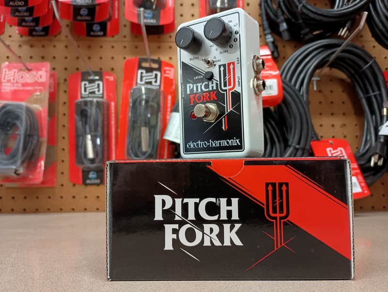 Electro-Harmonix Pitch Fork Polyphonic Pitch Shifter / Harmony Pedal - Black / White / Red image 1