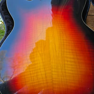 Univox Custom Late 60's Hollowbody MIJ All Original w/hardshell Case image 8