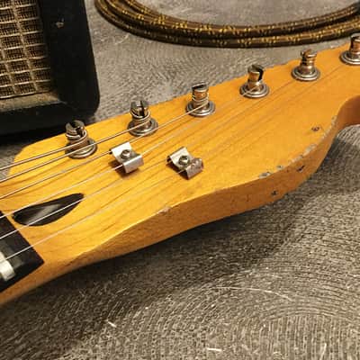 USA Relic Tele Style Electric Guitar Road Worn Cream Nitro by Nate's Relic Guitars image 3