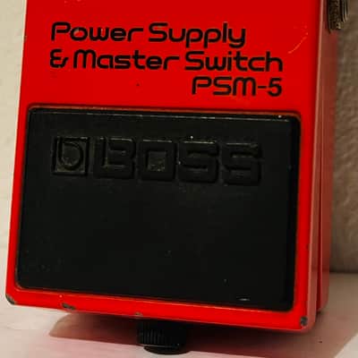 Boss PSM-5 Power Supply & Master Switch Red Label Vintage 1980s Guitar Effects Pedal + Loop image 2