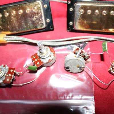 Vintage 1970s Ibanez Super 70 Humbucker Pickups & Wiring Assembly - Made in Japan image 5