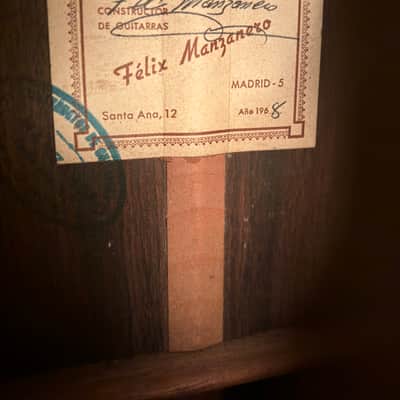 1968 Felix Manzanero Classical Guitar image 12