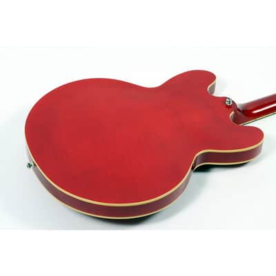 Epiphone ES-335 Figured Semi-Hollow Electric Guitar With Gibson USA Pickups Regular Cherry image 4