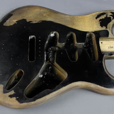 MJT Official Custom Order Vintage Aged Nitro Finish Guitar Body Mark Jenny VTS Black image 6