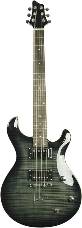 Solid-Body Electric Guitar, Trans Black image 1