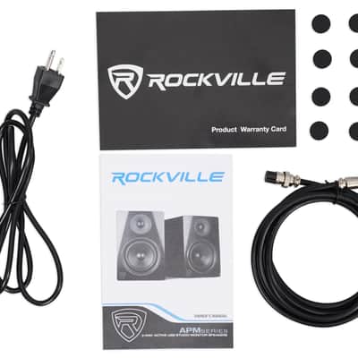 Rockville Studio Recording Kit w/Interface+Monitors+Stands+Mic+Headphones+Shield image 25