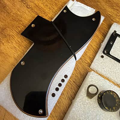 Original 1974 Gibson SG bundle: pickguard, poker chip, one pickup ring, 4 speed knobs, 4 pointer washers, period screws image 14
