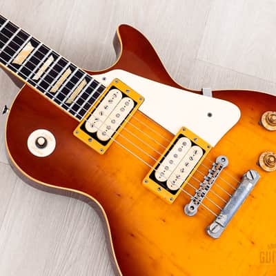 1980 Tokai Reborn Old Love Rock LS120 Original Burst w/ Lifton-Style Case, Double Cream DiMarzio PAF image 7