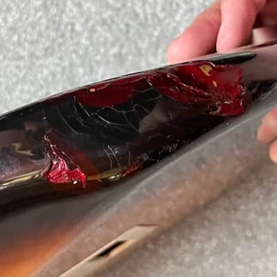 1980s Fender ST-562 MIJ Japan Contemporary Stratocaster guitar body sunburst image 8
