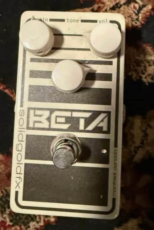SolidGoldFX Beta Superdrive V2 Bass Overdrive Pedal - Black and Blue image 1