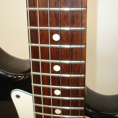 1999 Fender American Standard Stratocaster Electric Guitar, Roswewood Fingerboard, Black image 7