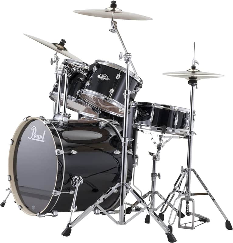 Pearl EXX725/C 5-Piece Export Standard Drum Set with Hardware - Jet Black image 1