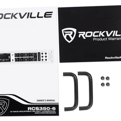 Rockville 6 Zone Commercial Amplifier+(10) Dual 4" Black Indoor/Outdoor Speakers image 12