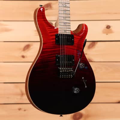 Paul Reed Smith Custom 24 Wood Library - Fire Red to Gray Black Fade-24 0386441 image 1