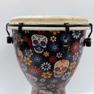 Meinl Alpine Synthetic Djembe 12" Day of the Dead image 3