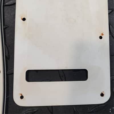 USA 3-ply Fender Pickguard and Back Plate 1986 Strat Cream/White Jewel Series Stratocaster US American image 4