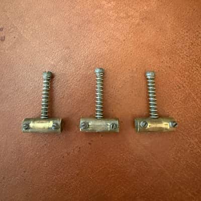 Original Vintage 1953 Fender Telecaster Saddles image 2