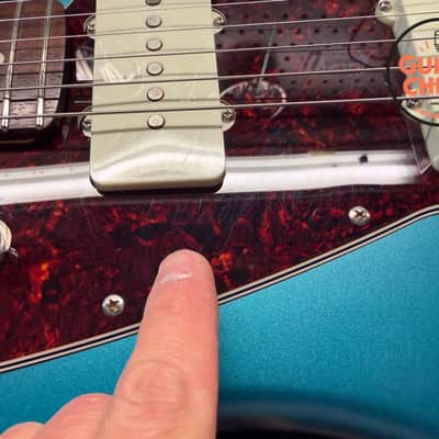2025 Fender Japan MIJ FSR Hybrid II Jazzmaster Satin Ocean Turquoise Metallic Matching Headstock image 14