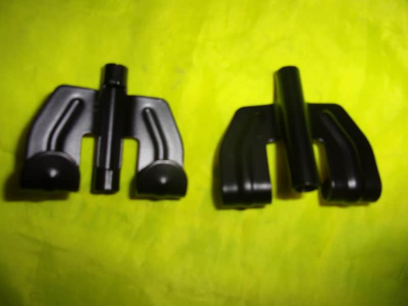 Ludwig New Bas Drum Claws Lot of 2 Black / Ebony from Questlove or others image 1