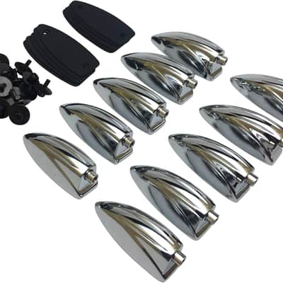 Single End Bass Drum Lugs - (10 Pack, Chrome) image 3