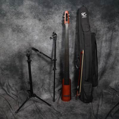 NS Design NXT4 Left-Handed Electric Double Bass - Satin Sunburst image 2