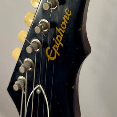 Epiphone Olympic Double Batwing Headstock with Maestro 1963- 1970 - Sunburst image 12