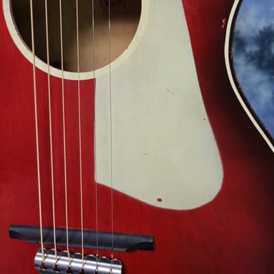 Vintage RARE 1963 US Strad Stella Parlor Guitar New Strings Pro Setup image 4